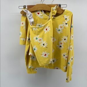 Hanna Andersson Yellow Floral Swim Set